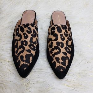 Halogen Leopard Calf Hair Loafer Size 7.5